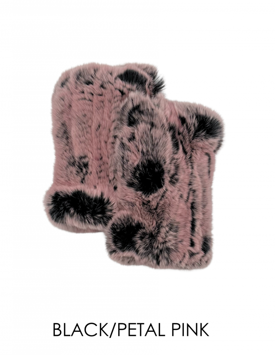 Hand Warmers, Genuine Rex Rabbit Fur, Multiple Colors - Linda Richards - Style  HW01