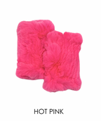 Hand Warmers, Genuine Rex Rabbit Fur, Multiple Colors - Linda Richards - Style  HW01