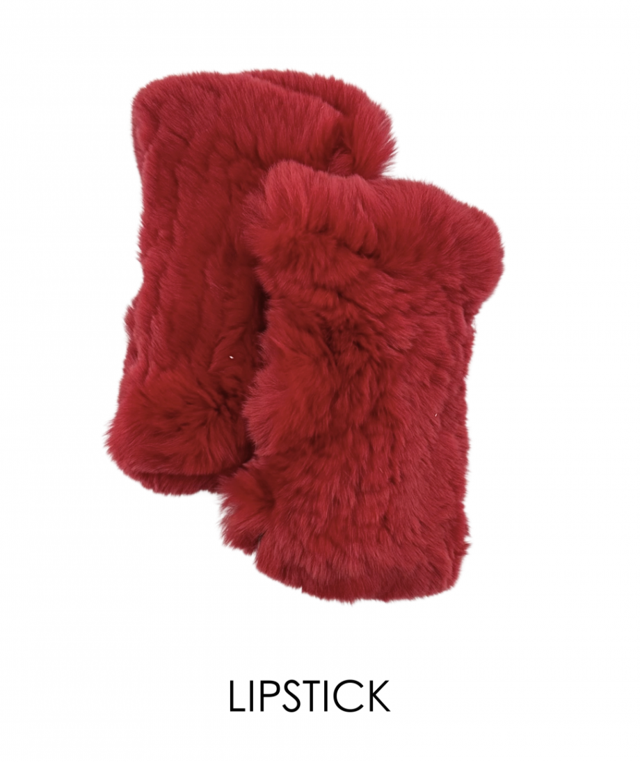 Hand Warmers, Genuine Rex Rabbit Fur, Multiple Colors - Linda Richards - Style  HW01