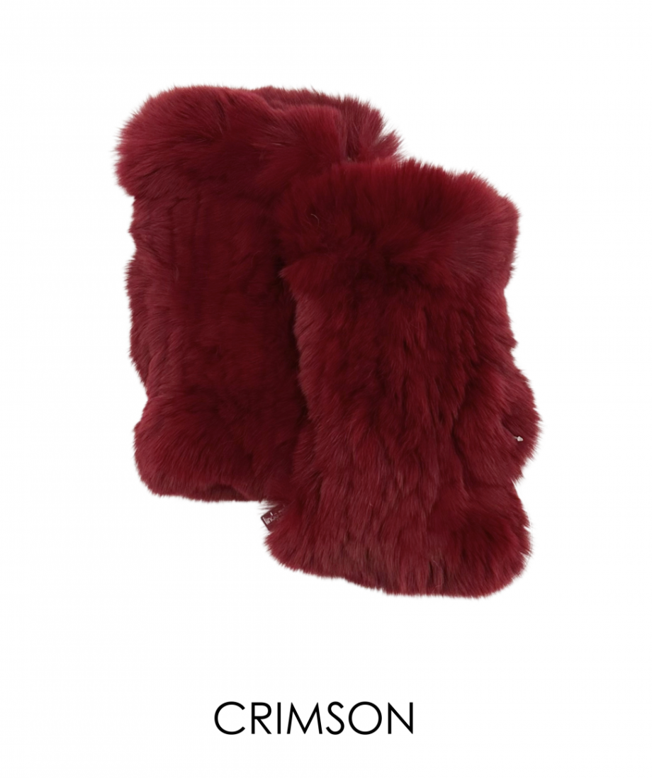 Hand Warmers, Genuine Rex Rabbit Fur, Multiple Colors - Linda Richards - Style  HW01