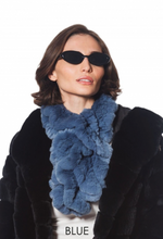 Scarf, Pull Through in Genuine Rex Rabbit Fur - Linda Richards - Style RX39