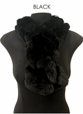 Linda Richards Pull-Through Rex Rabbit Fur Scarf