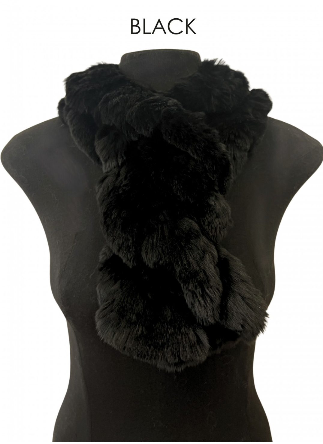 Linda Richards Pull-Through Rex Rabbit Fur Scarf