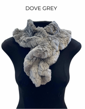Scarf, Pull Through in Genuine Rex Rabbit Fur - Linda Richards - Style RX39