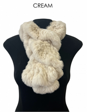 Scarf, Pull Through in Genuine Rex Rabbit Fur - Linda Richards - Style RX39