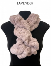 Scarf, Pull Through in Genuine Rex Rabbit Fur - Linda Richards - Style RX39
