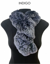 Scarf, Pull Through in Genuine Rex Rabbit Fur - Linda Richards - Style RX39
