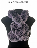 Scarf, Pull Through in Genuine Rex Rabbit Fur - Linda Richards - Style RX39