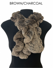 Scarf, Pull Through in Genuine Rex Rabbit Fur - Linda Richards - Style RX39