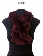 Linda Richards Pull-Through Rex Rabbit Fur Scarf