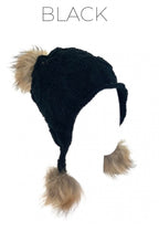 Linda Richards Wool Heidi Hat with Fur Poms HA5