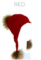Linda Richards Wool Heidi Hat with Fur Poms HA5