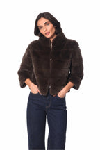 Linda Richards Genuine Rex Rabbit Fur Coat
