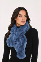 Linda Richards Pull-Through Rex Rabbit Fur Scarf
