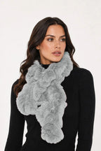 Linda Richards Pull-Through Rex Rabbit Fur Scarf