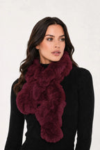 Linda Richards Pull-Through Rex Rabbit Fur Scarf
