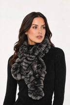 Linda Richards Pull-Through Rex Rabbit Fur Scarf