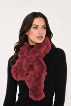 Linda Richards Pull-Through Rex Rabbit Fur Scarf