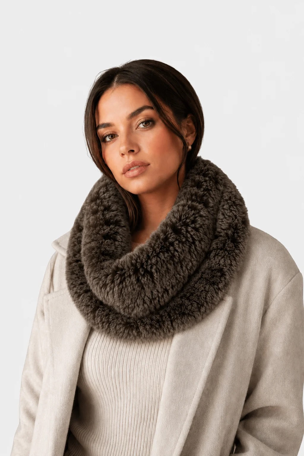 Linda Richards Stretchable Rex Rabbit Fur Scarf