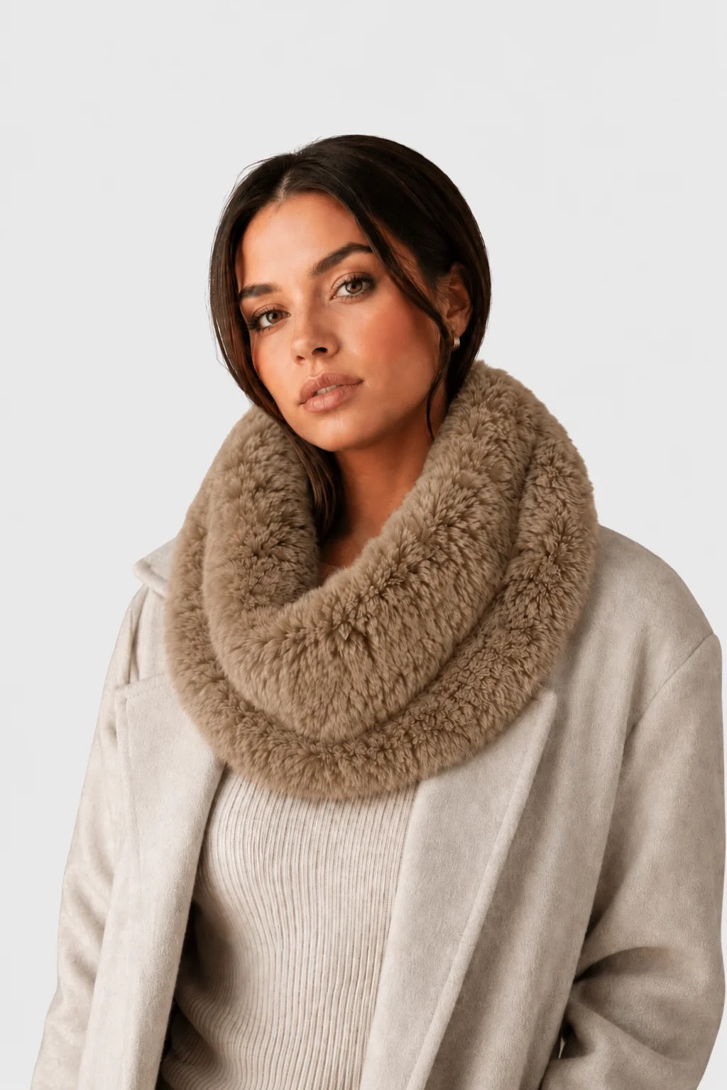 Linda Richards Stretchable Rex Rabbit Fur Scarf