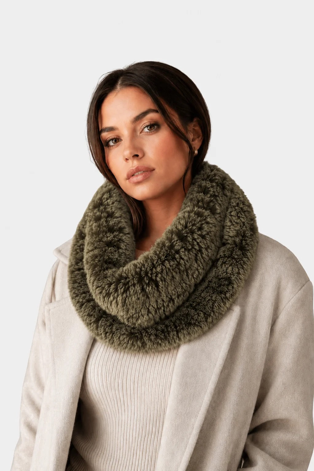 Linda Richards Stretchable Rex Rabbit Fur Scarf