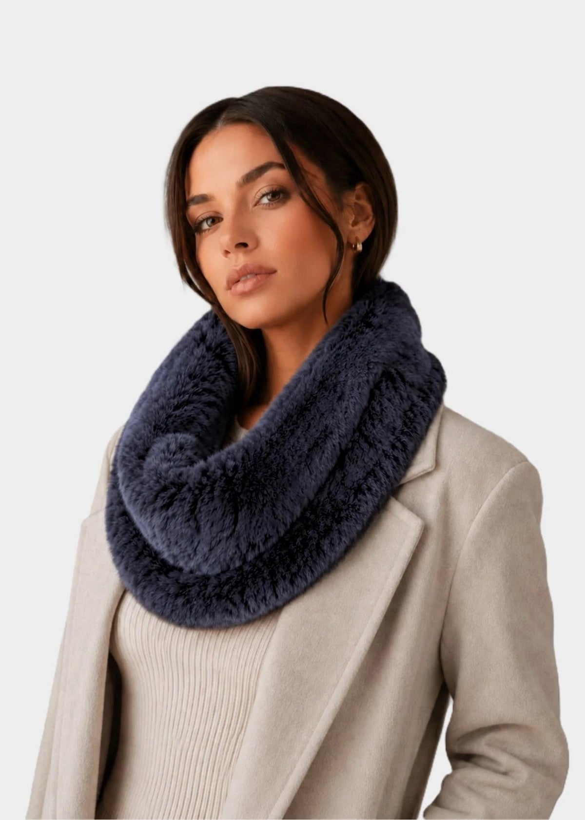Linda Richards Stretchable Rex Rabbit Fur Scarf