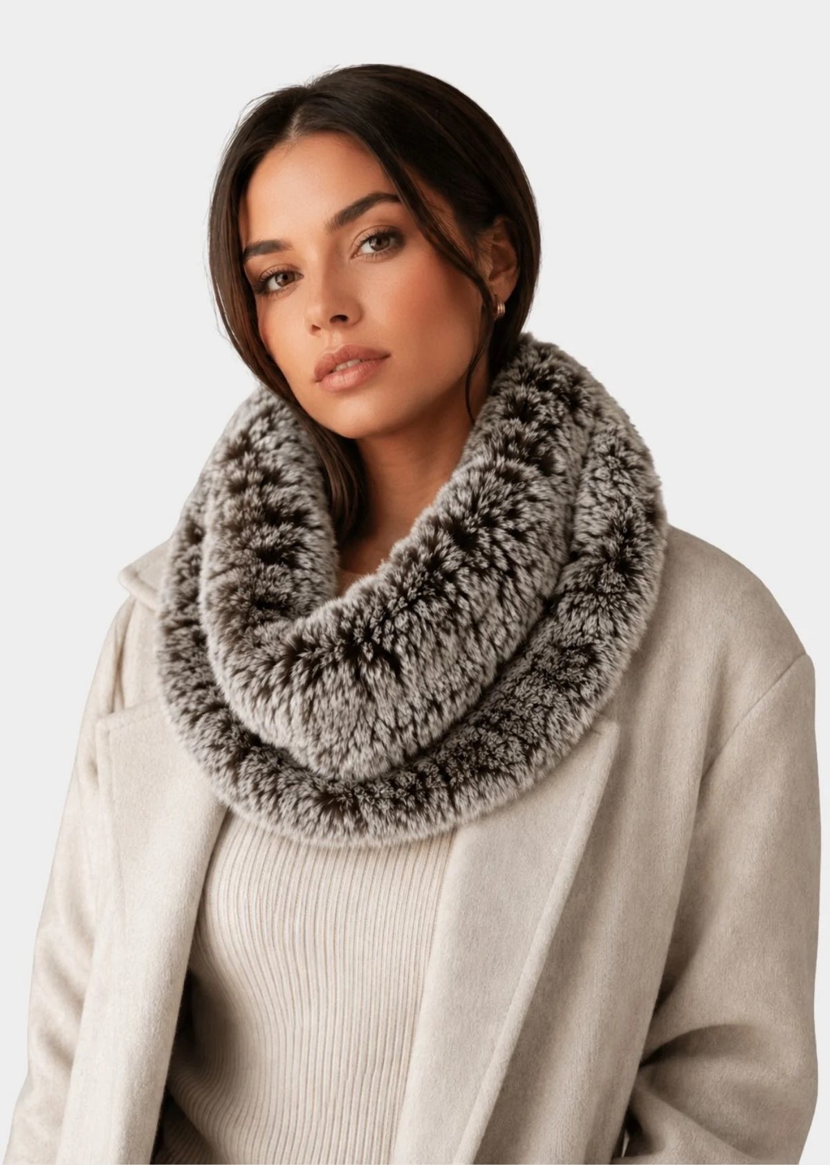 Linda Richards Stretchable Rex Rabbit Fur Scarf
