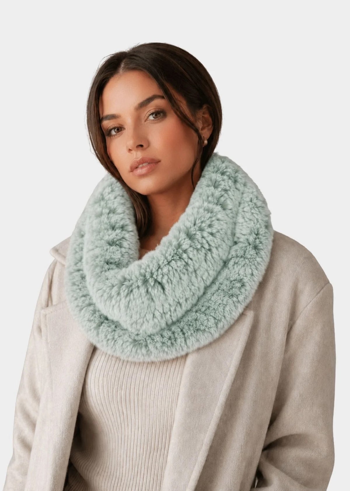 Linda Richards Stretchable Rex Rabbit Fur Scarf