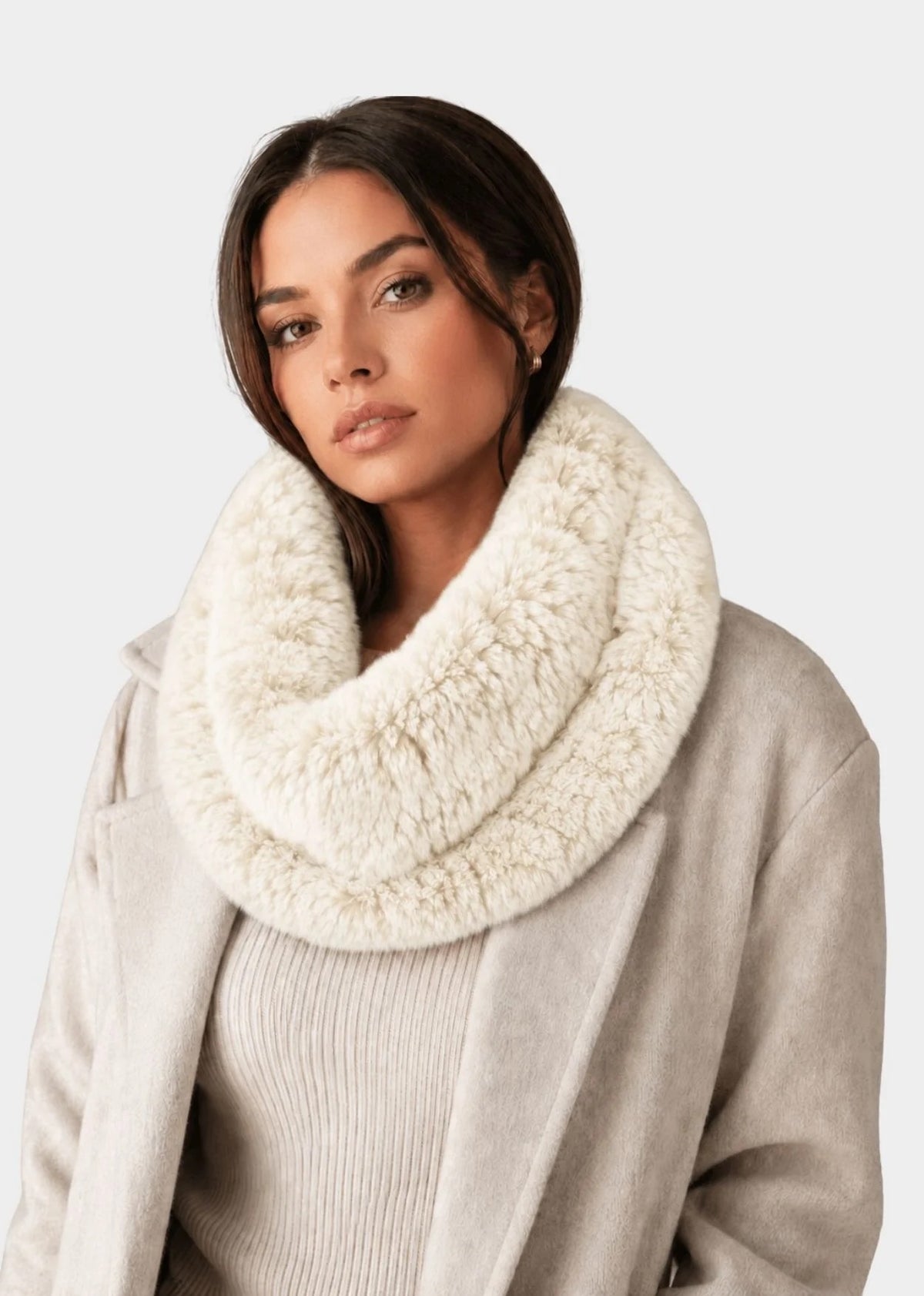 Linda Richards Stretchable Rex Rabbit Fur Scarf