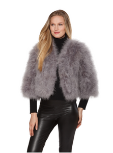 Marabou Feather Bolero from Linda Richards-13