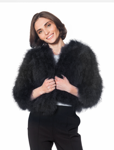 Jacket, Marabou Feather Bolero - Linda Richards - Style FT084