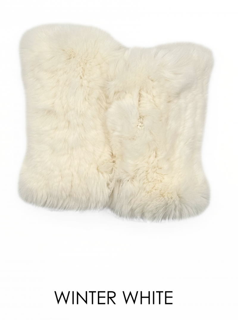 Linda Richards Rex Rabbit Fur Hand Warmers