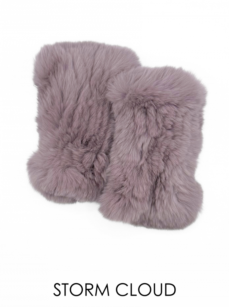 Linda Richards Rex Rabbit Fur Hand Warmers