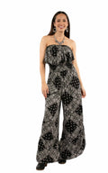 Bandana Print Strapless Jumpsuit