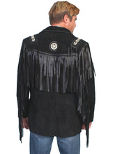 Jacket, Men's Suede Frontier Coat with Fringe - Style 758