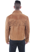 Memphis Grand Men's Suede Jacket with Fringe-4