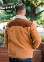 Memphis Grand Men's Suede Leather Jacket with Shearling-21