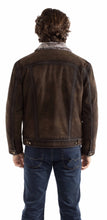Jacket, Western Leather Jean Jacket - Style 2073