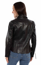 Jacket, Black Leather in Western Cut - L1134