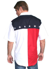 Men's Old Glory American Flag Button Down Shirt-3