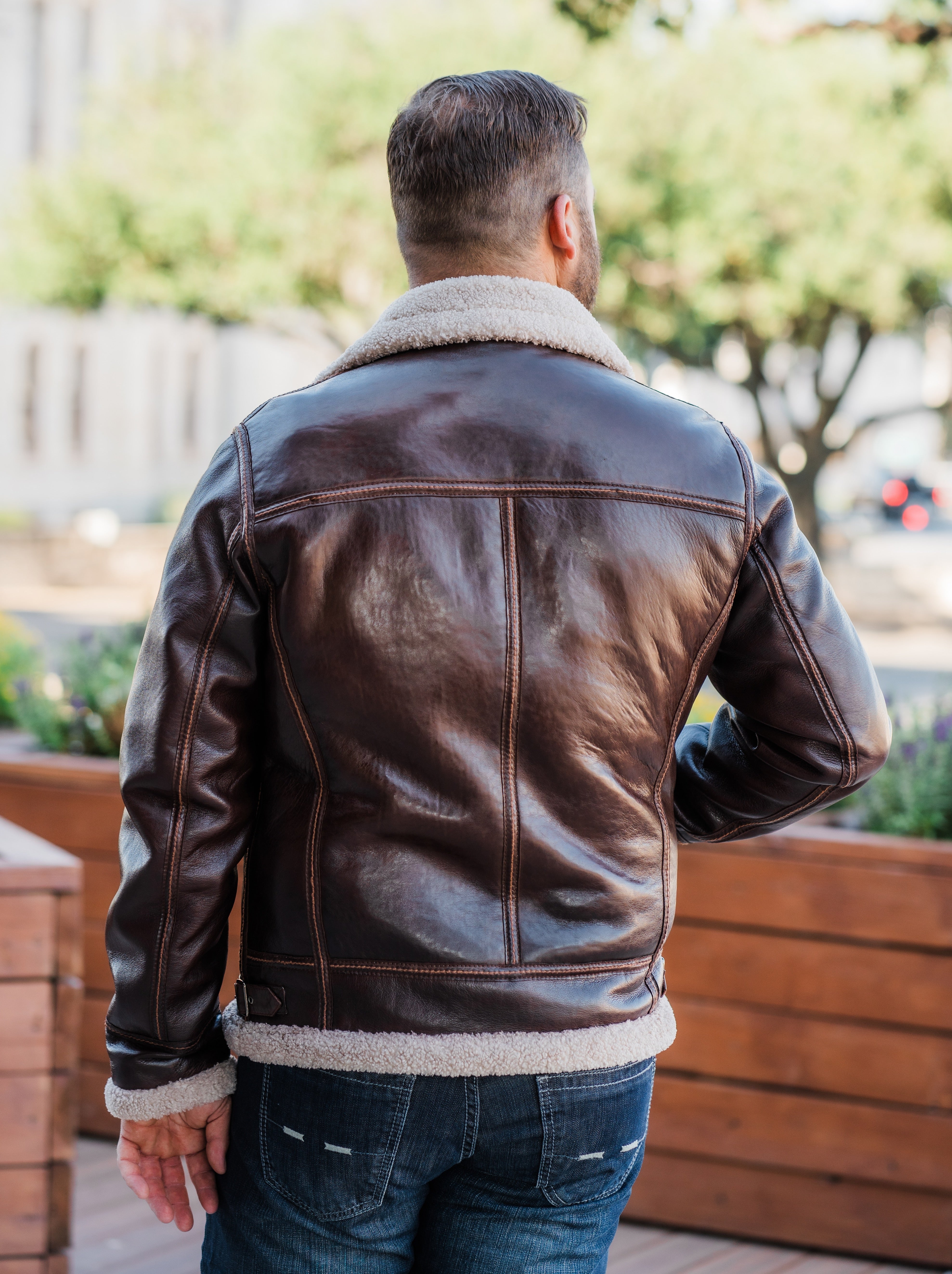 ジャケット・アウター LEMARD / Flying Mustang Jacket - Brown LEMARD / Flying Mustang Jacket - Brown