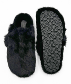 Slides, Clog Style Luxury Mink Shoes - Linda Richards - Style MKS03