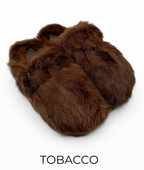 Slides, Clog Style Luxury Mink Shoes - Linda Richards - Style MKS03
