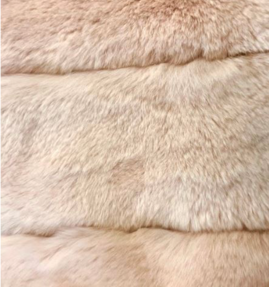 Coat, Genuine Rex Rabbit Fur - Linda Richards - Style RS50