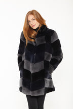 Coat, Genuine Rex Rabbit Fur - Linda Richards - Style RS123