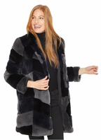 Coat, Genuine Rex Rabbit Fur - Linda Richards - Style RS123