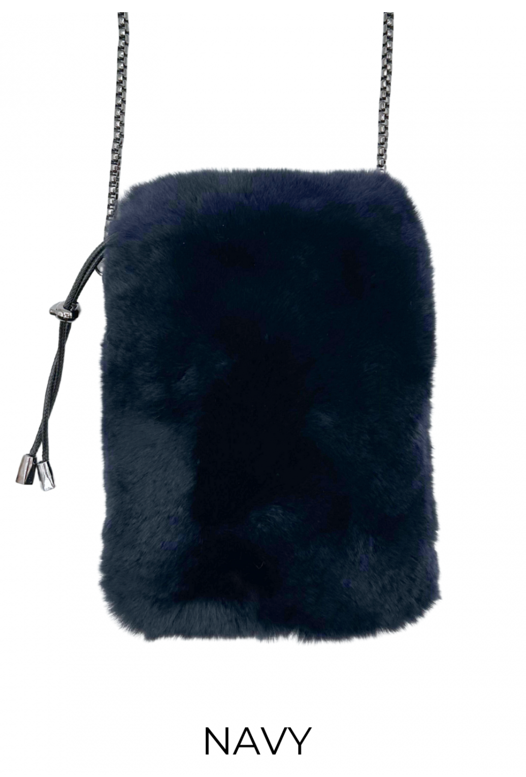 Linda Richards Rex Rabbit Fur Crossbody Bag