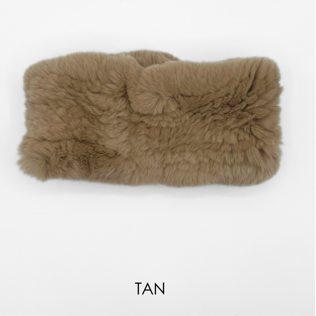 Linda Richards Rex Rabbit Fur Headband