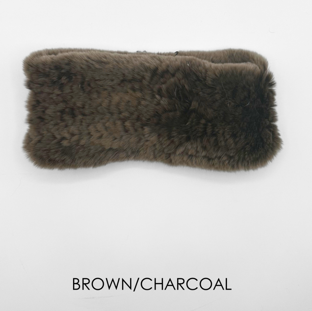 Linda Richards Rex Rabbit Fur Headband