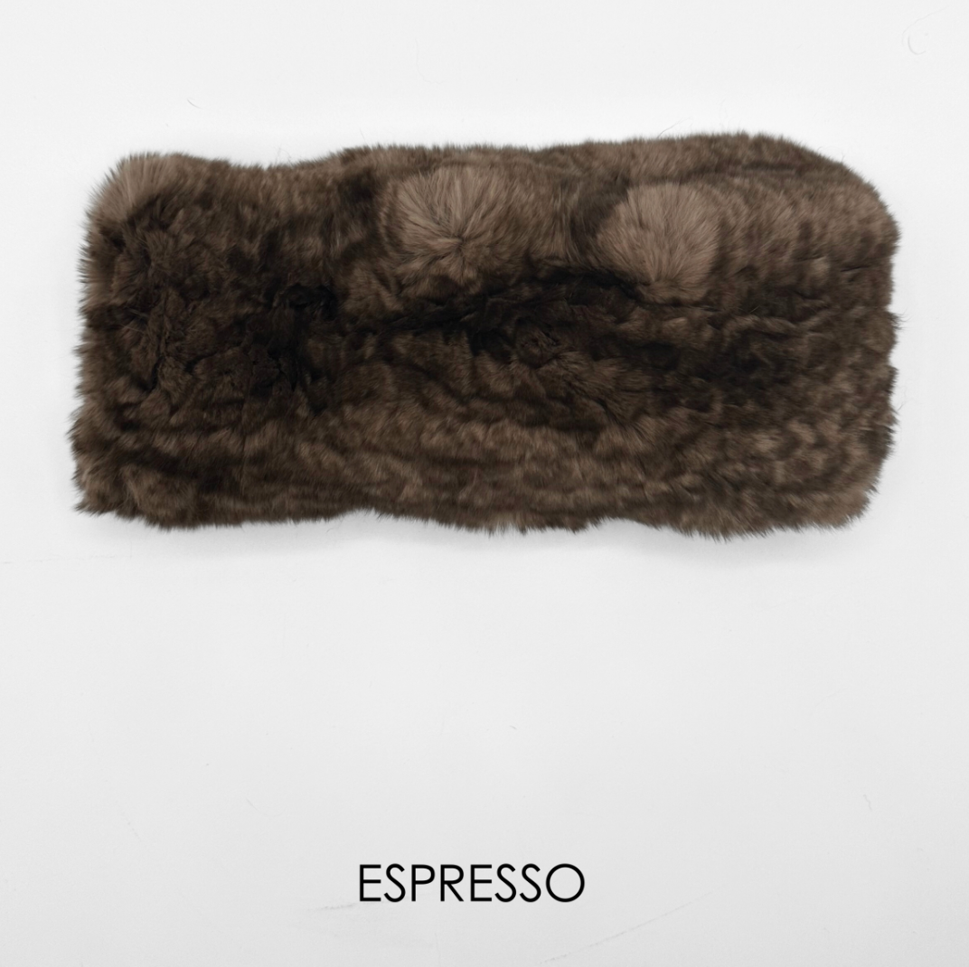 Linda Richards Rex Rabbit Fur Headband